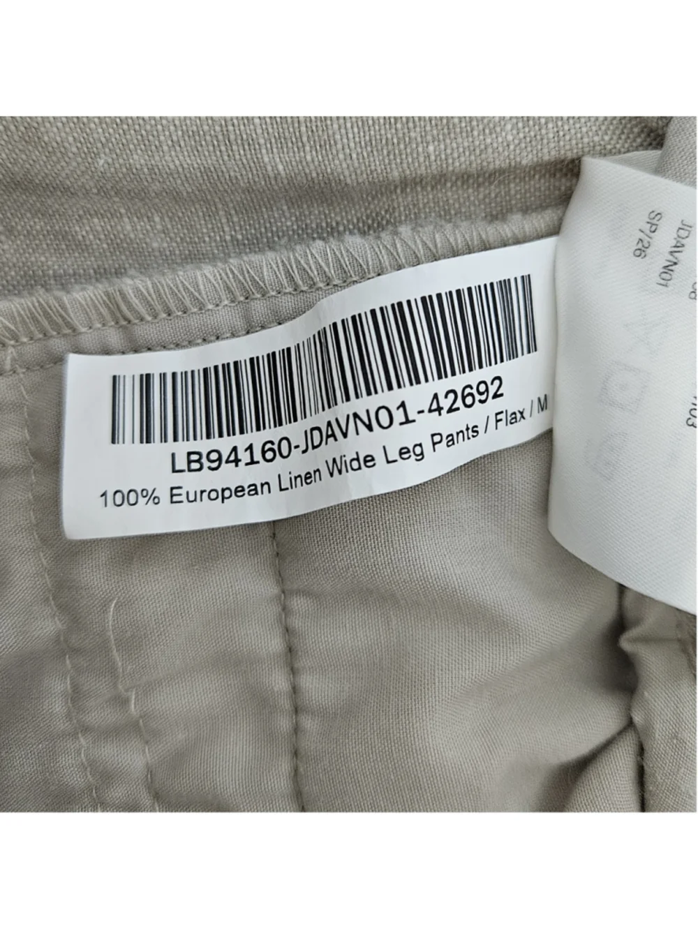 Quince Natural Wide-Leg Linen Pants